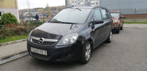 Opel Zafira B, 7 мест, 2007 г.