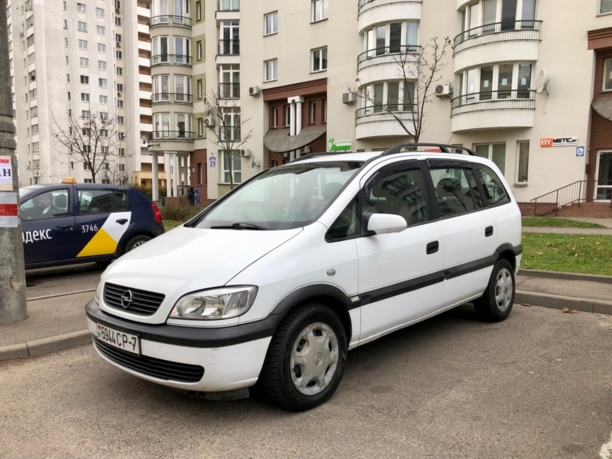 Opel Zafira A, 7 мест, 1999 г.