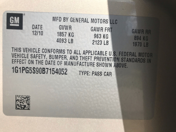 Chevrolet Cruze J300, 2010 г.