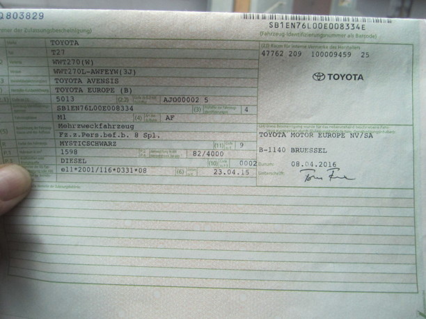 Toyota Avensis III (T270) (2-ой рестайлинг), 2015 г.