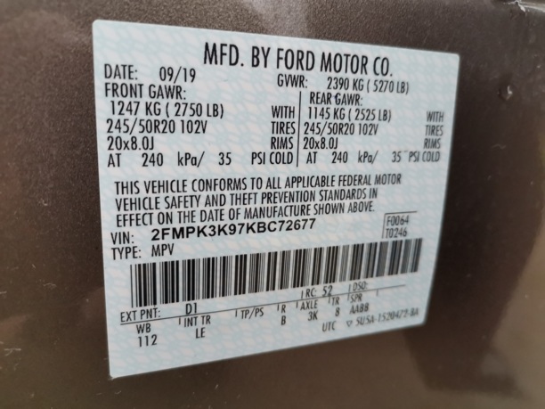 Ford Edge II, 2019 г.
