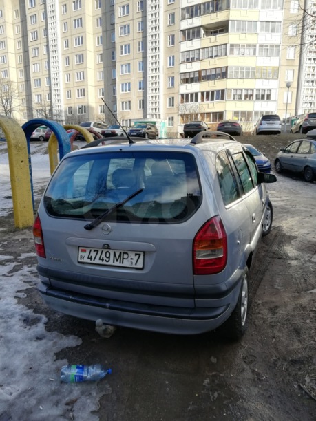 Opel Zafira A, 7 мест, 2002 г.