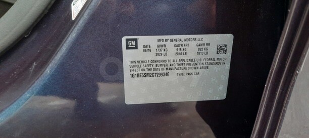 Chevrolet Cruze III, 2016 г.