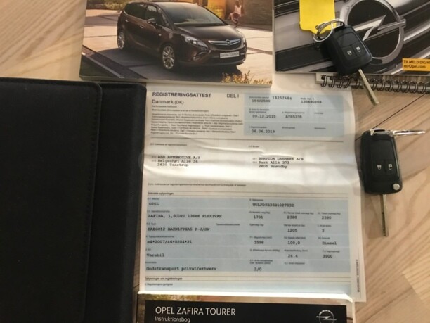 Opel Zafira C, 7 мест, 2015 г.