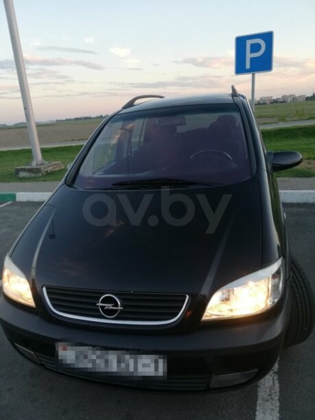 Opel Zafira A, 7 мест, 2002 г.