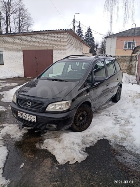 Opel Zafira A, 7 мест, 2000 г.