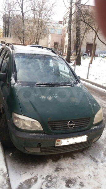 Opel Zafira A, 7 мест, 2000 г.