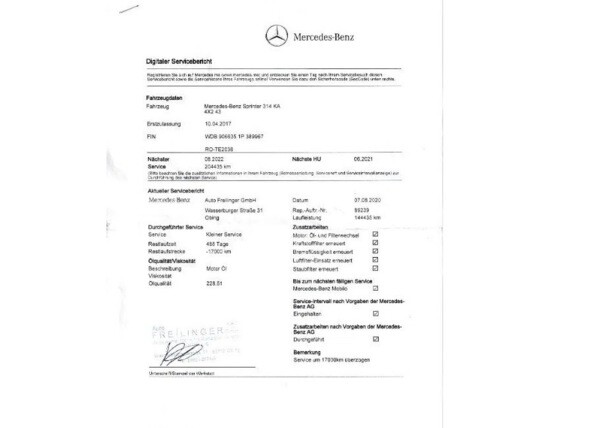 Mercedes Sprinter 314, 2017 г.