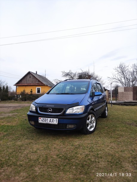 Opel Zafira A, 7 мест, 2001 г.