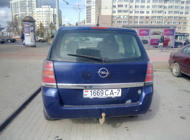 Opel Zafira B, 7 мест, 2007 г.