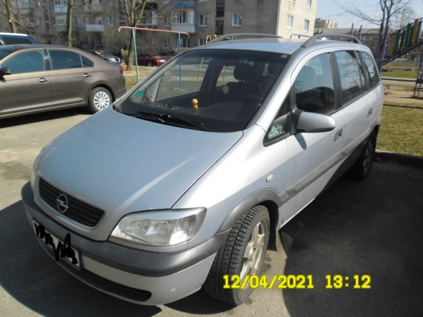 Opel Zafira A, 7 мест, 2001 г.