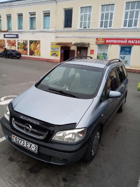 Opel Zafira A, 7 мест, 2003 г.