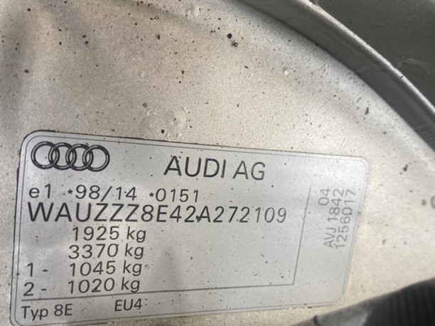 Audi A4 B6, 2002 г.