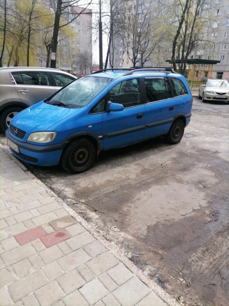 Opel Zafira A, 7 мест, 2001 г.