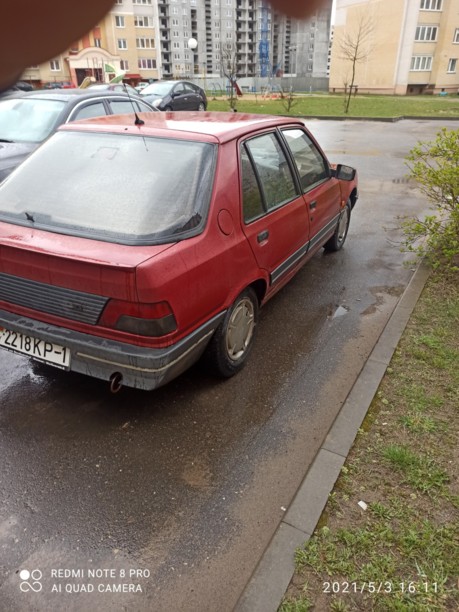 Peugeot 309 I · Рестайлинг, 1992 г.