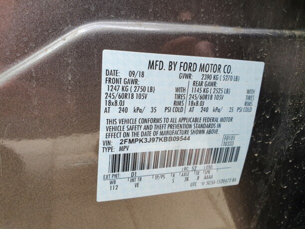 Ford Edge II, 2018 г.