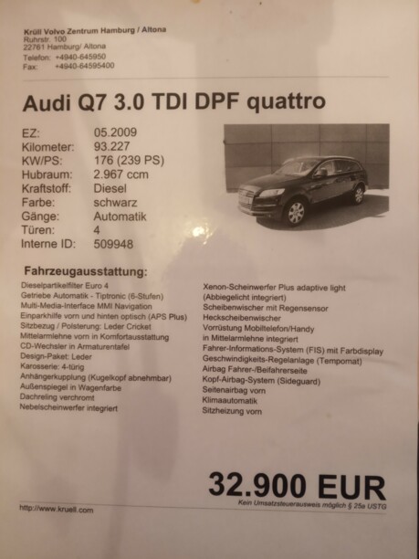 Audi Q7 4L, 2009 г.