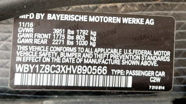 BMW i3 I01, 2017 г.