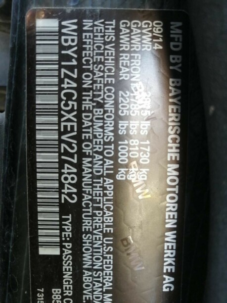 BMW i3 I01, 2014 г.