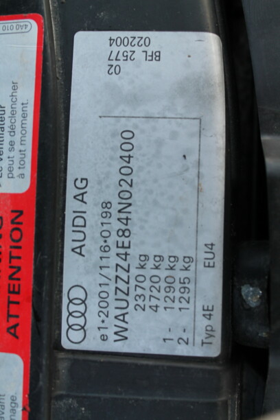 Audi A8 D3, 2004 г.
