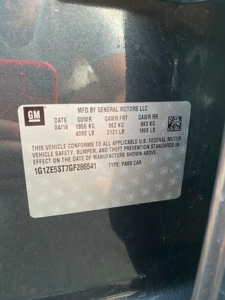 Chevrolet Malibu IX, 2016 г.