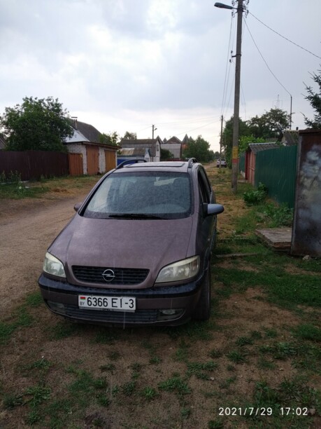 Opel Zafira A, 7 мест, 2000 г.