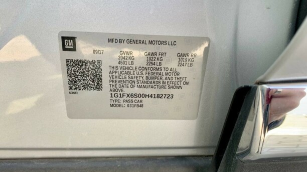 Chevrolet Bolt, 2017 г.