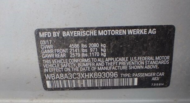 BMW 3 серия F30,F31 · Рестайлинг, 2017 г.