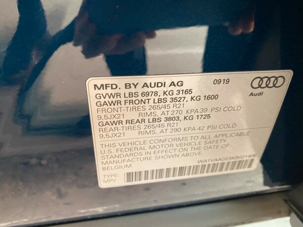 Audi e-tron, 2019 г.