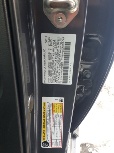 Honda Accord X, 2019 г.