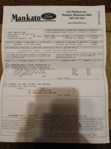 Ford Fusion USA II, 2013 г.
