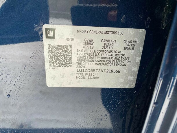 Chevrolet Malibu IX · Рестайлинг, 2019 г.