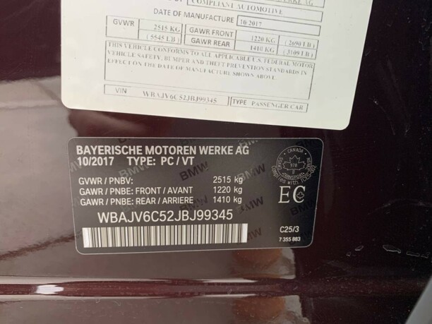 BMW 6 серия G32, 2017 г.