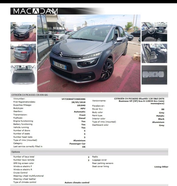 Citroen C4 Picasso II · Рестайлинг, 2018 г.