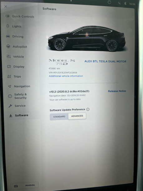 Tesla Model S I · Рестайлинг, 2017 г.