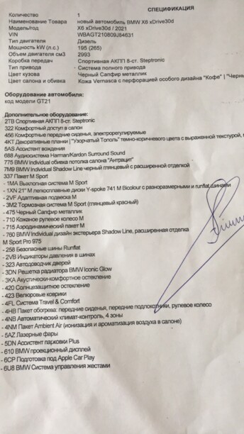 BMW X6 G06, 2021 г.