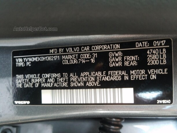 Volvo V60 I · Рестайлинг, 2017 г.
