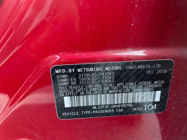 Mitsubishi Mirage VI · Рестайлинг, 2018 г.