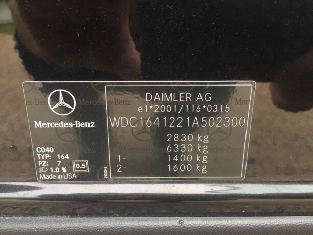 Mercedes-Benz M-Класс W164 · Рестайлинг, 2009 г.