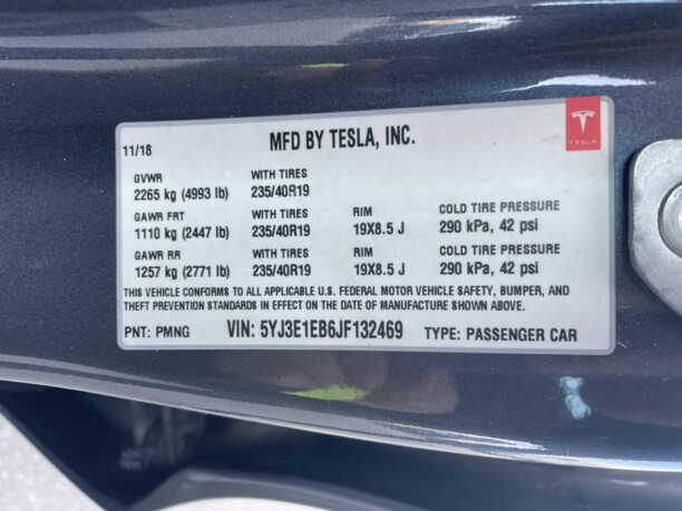 Tesla Model 3, 2019 г.