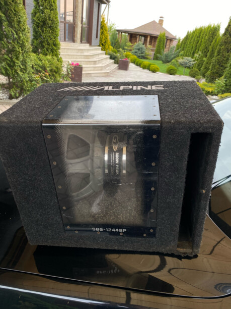 Сабвуфер alpine sbg-1244bp