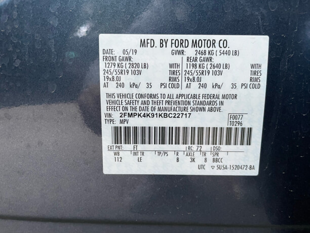 Ford Edge II · Рестайлинг, 2019 г.
