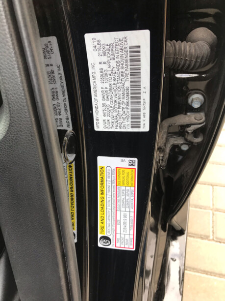 Honda Accord X, 2019 г.