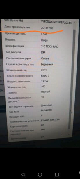 Ford Kuga I, 2011 г.