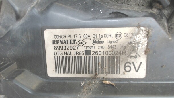 Фара передняя для Renault Scenic III 2009-2012