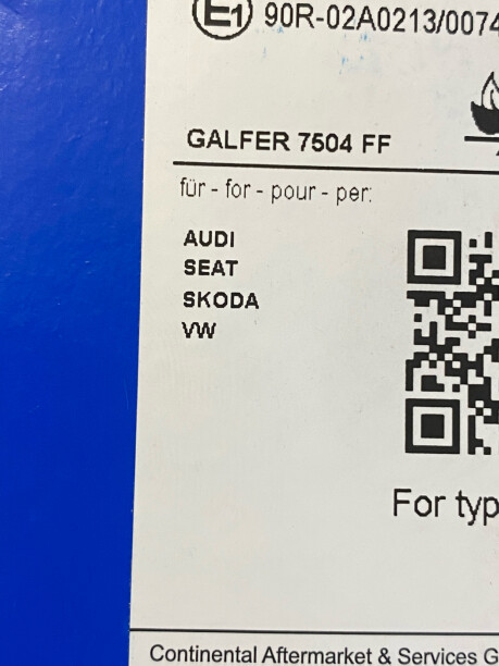 Тормозная колодка для Volkswagen Passat B8 2014-2019