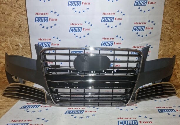Передний бампер в сборе для Audi A8 D4 2010 - 2014