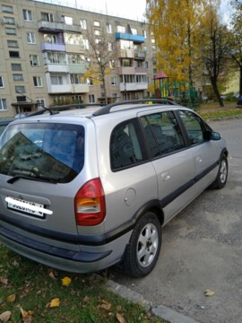 Opel Zafira A, 7 мест, 2002 г.
