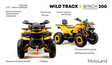 Motoland Wild Trak X WINCH 200, 2022 г.