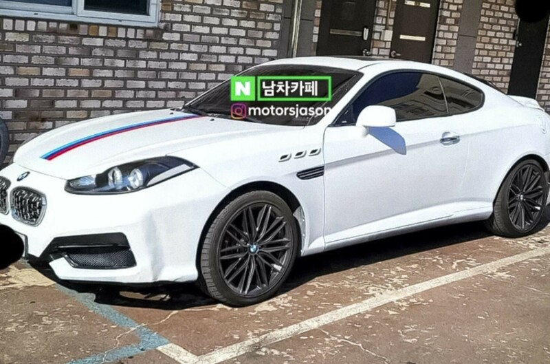 Старое купе Hyundai попытались превратить в BMW